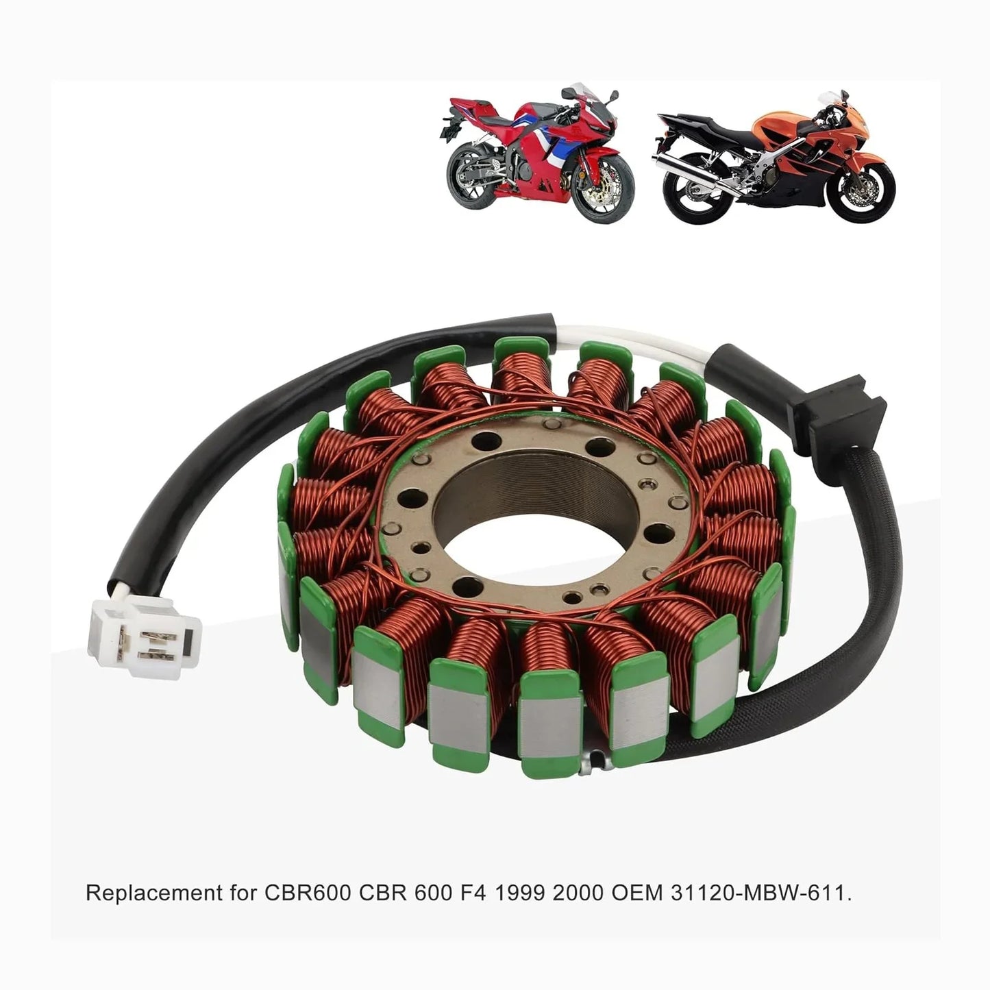 Magneto Stator for Honda CBR600 F4 (1999-2000) | OEM 31120-MBW-611 - goofitmoto