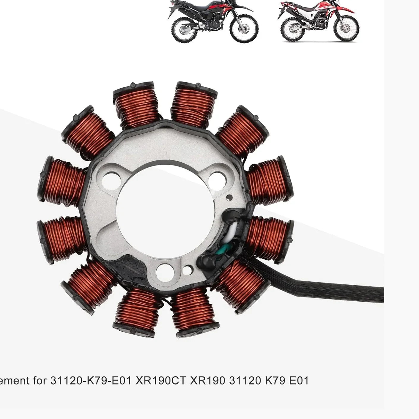 Magneto Stator for Honda XR190 XR190CT | OEM 31120-K79-E01 - goofitmoto