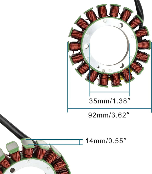 Magneto Stator for Honda XR190 XR190CT | OEM 31120-K79-E01 - goofitmoto