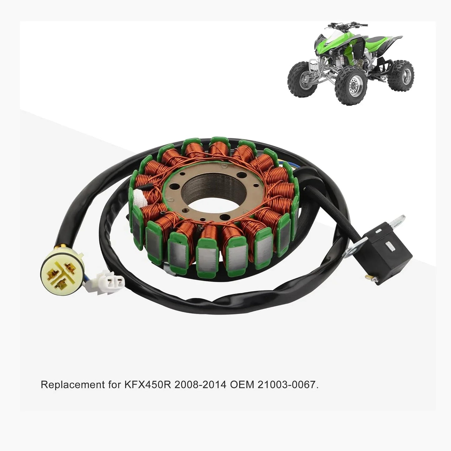 Magneto Stator for Kawasaki KFX450R (2008-2014) | OEM 21003-0067 - goofitmoto