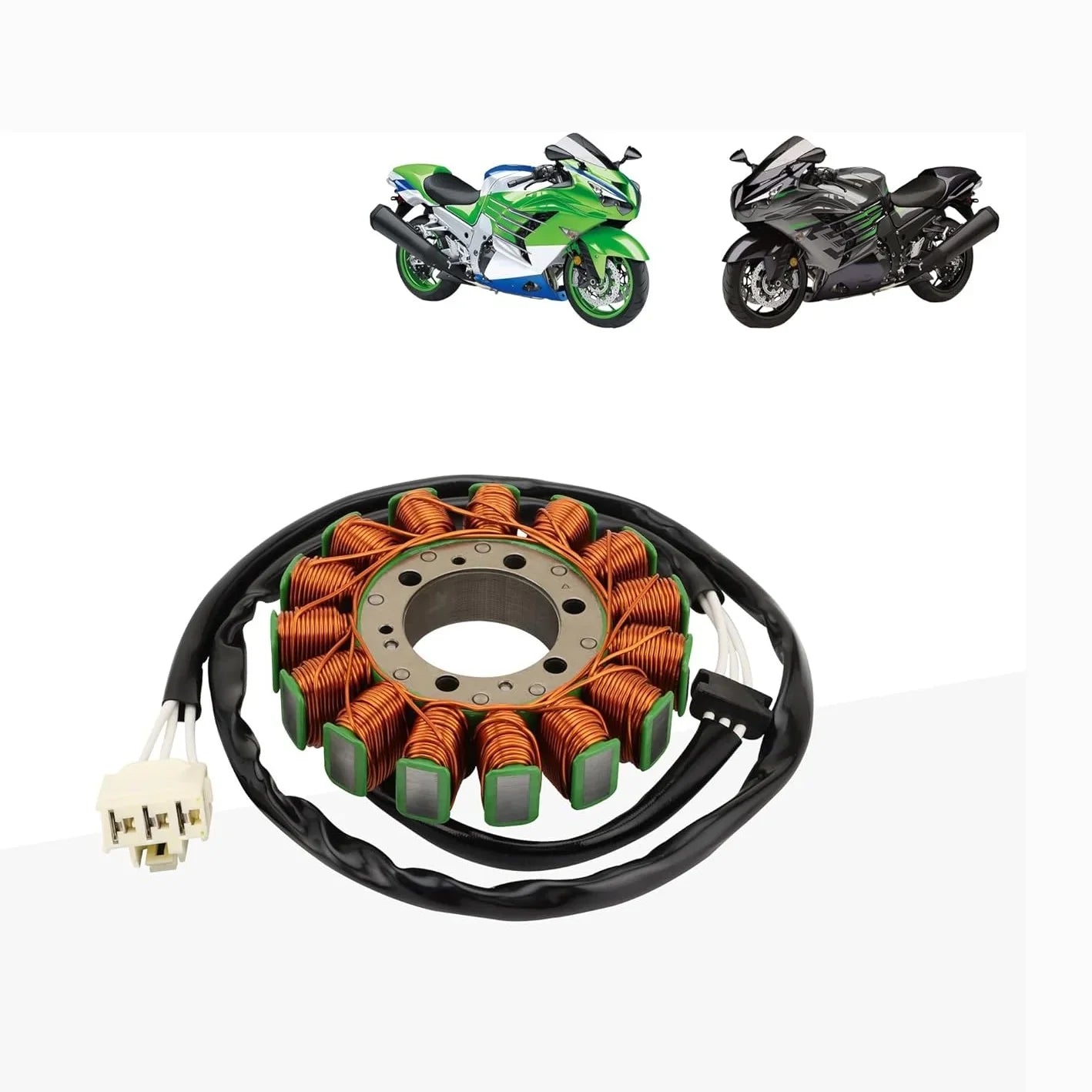 Magneto Stator for Kawasaki Ninja ZX-14 / ZX-14R (2006-2023) | OEM 21003-0144 - goofitmoto