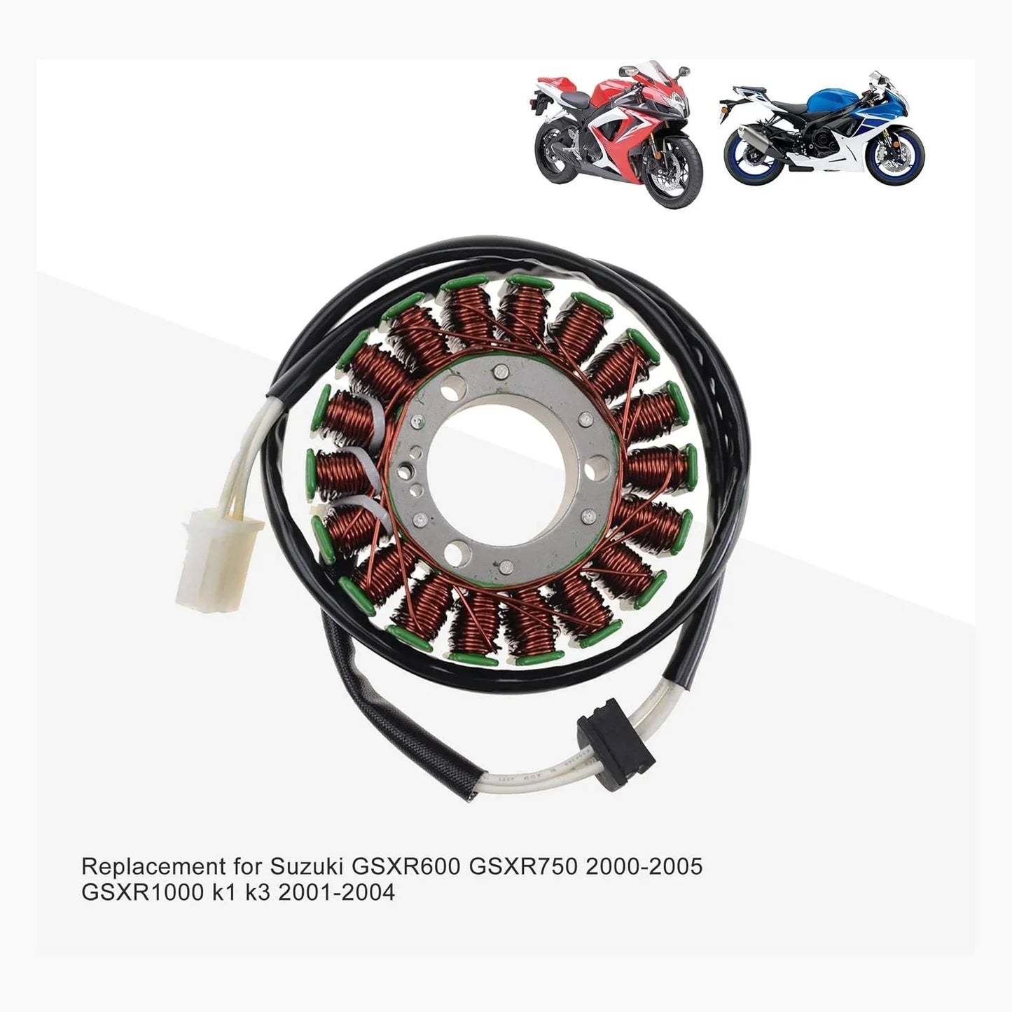 Magneto Stator for Suzuki GSXR 600, 750 (2000-2005) & GSXR 1000 (2001-2004) - goofitmoto