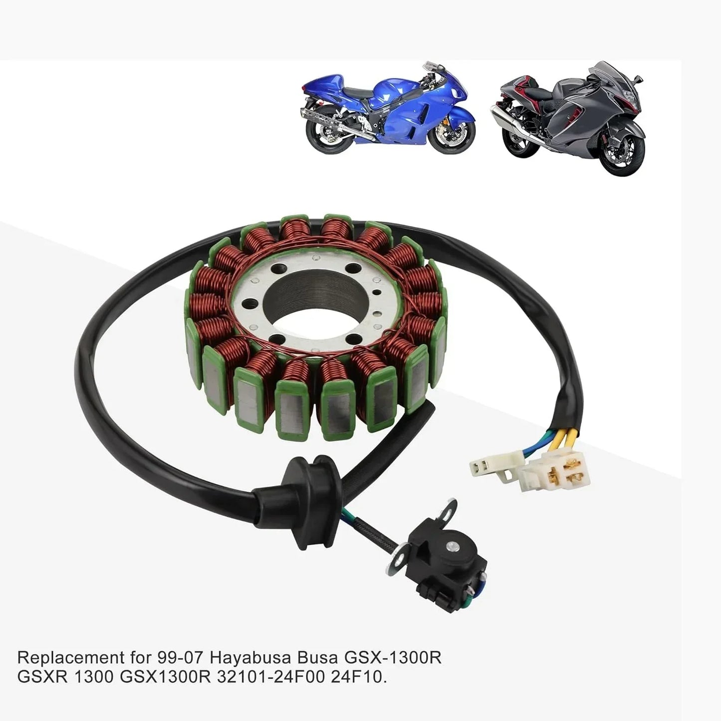 Magneto stator coil for Suzuki Hayabusa GSX1300R with wiring harness and motorcycles
