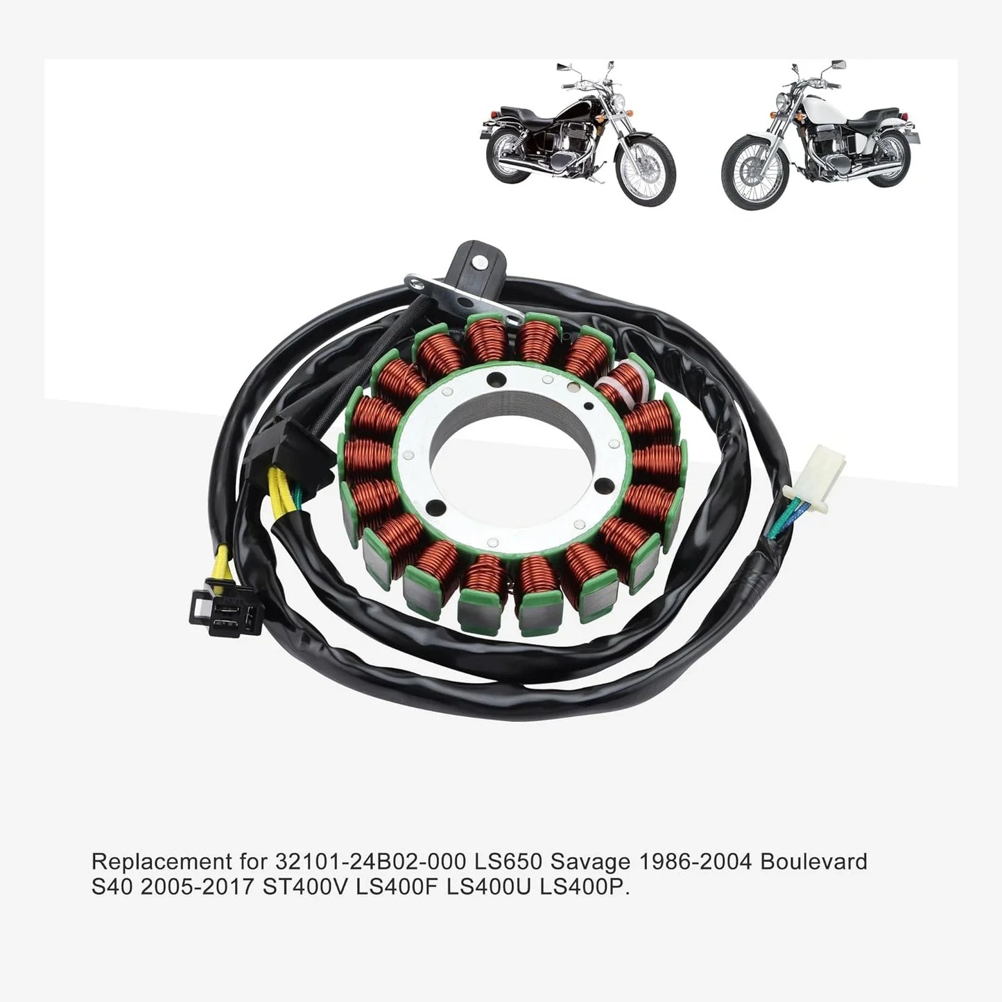 Magneto Stator for Suzuki LS650 Savage & Boulevard S40 | OEM 32101-24B02 - goofitmoto