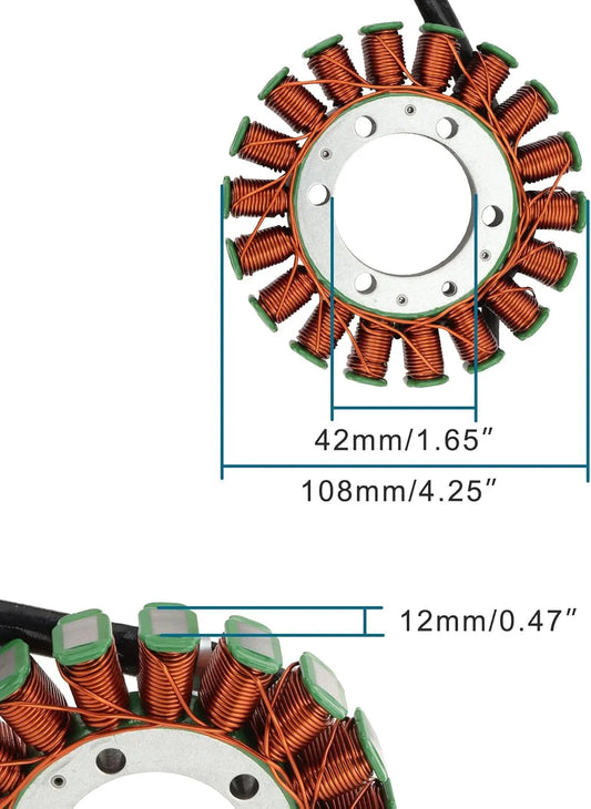 Magneto Stator for Suzuki LTR450 QuadRacer (2006-2011) | OEM 32101-45G00 - goofitmoto