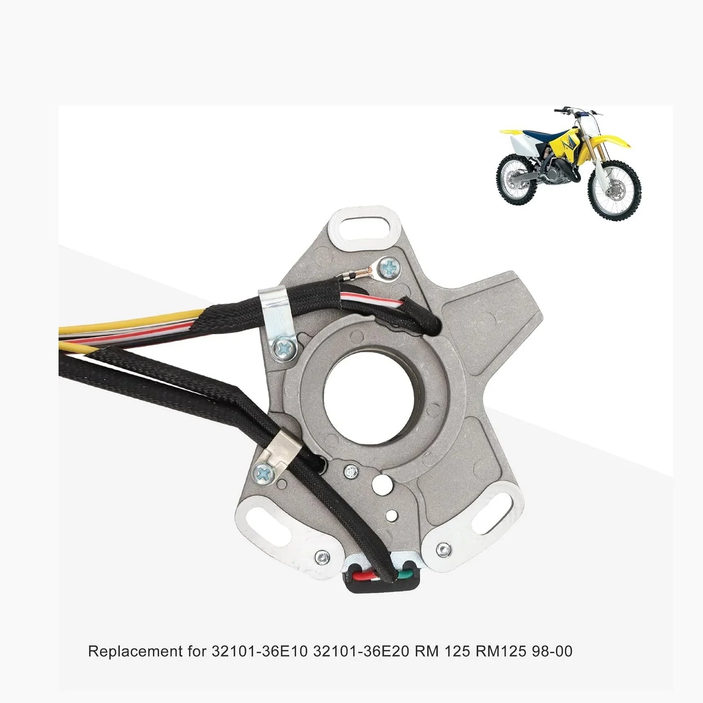 Magneto Stator for Suzuki RM125 (1998-2000) | 32101-36E10 & 32101-36E20 - goofitmoto