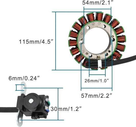 Magneto Stator for Suzuki VL800 Volusia 800 (2001-2005) | OEM 32101-41F00 - goofitmoto