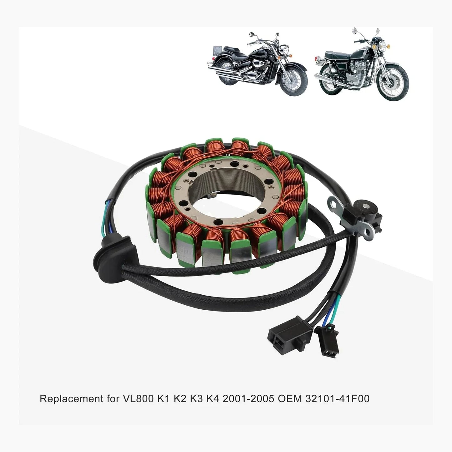 Magneto Stator for Suzuki VL800 Volusia 800 (2001-2005) | OEM 32101-41F00 - goofitmoto