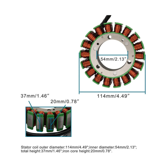 Magneto Stator for Yamaha Apex 1000 Attak RX-1 RX Warrior (2003-2010) - goofitmoto