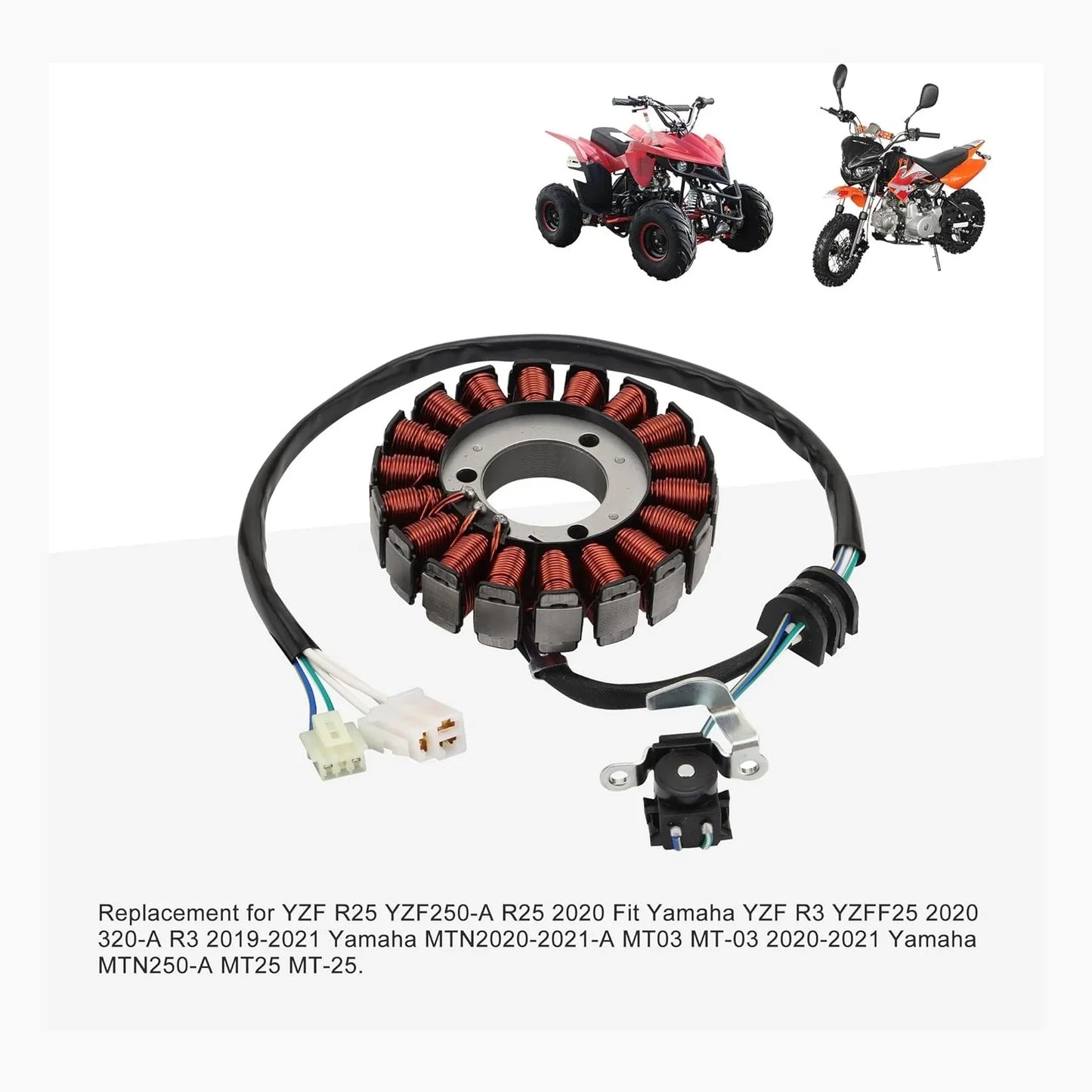 Magneto Stator for Yamaha MT-03, MT-25 & YZF-R3 (2015-2021) - goofitmoto