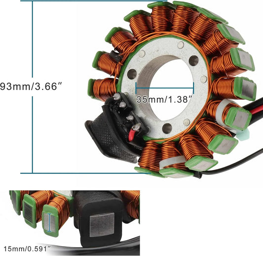 Magneto Stator for Yamaha Moto-4 225 (1986-1988) & 250 (1989-1991) | 59V-85510-20 - goofitmoto
