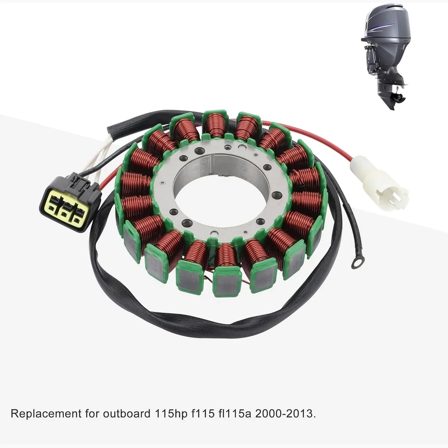 Magneto Stator for Yamaha Outboard 115HP F115 FL115A | OEM 68V-81410-00 - goofitmoto