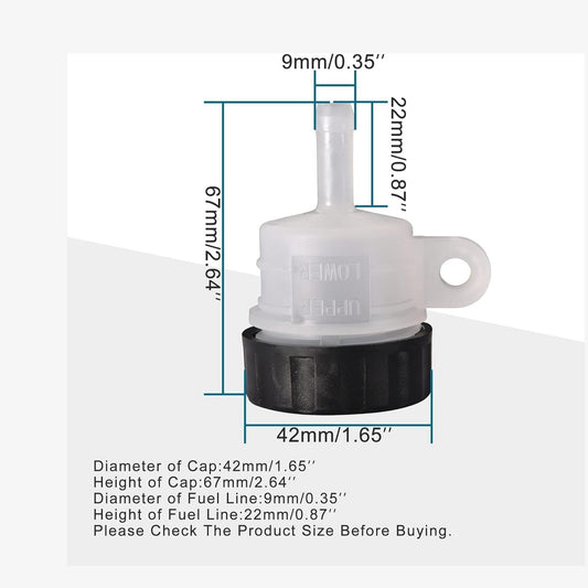 GOOFIT Motorcycle Universal Master Cylinder Rear Brake Clutch Tank Fluid Oil Cup Reservoir Replacement for Suzuki