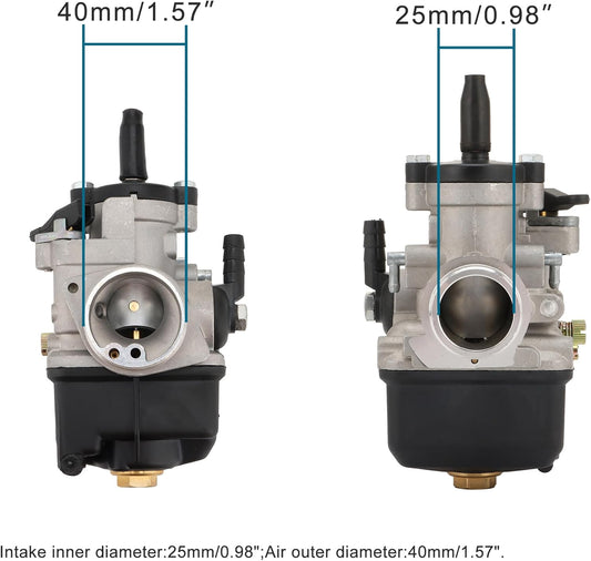 PHBL 25BS Racing Carburetor 25mm for 2-Stroke Scooter, ATV & Dirt Bike