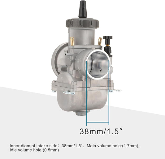 PWK 38mm Flat Slide Carburetor for 400cc 500cc Dirt Bike ATV