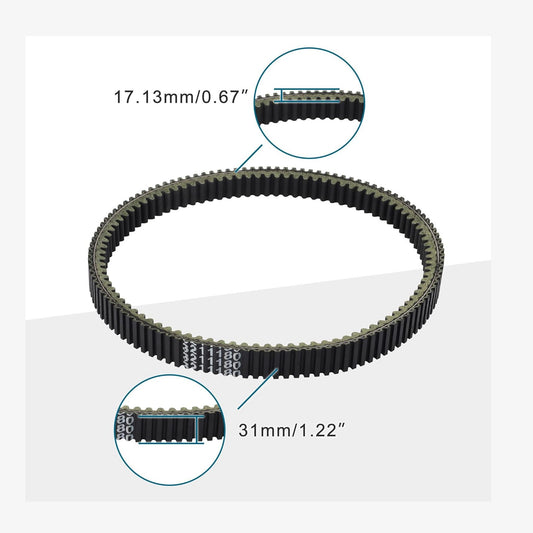 GOOFIT 3211180 Drive Belt Replacement for RZR XP 1000 XP 4 1000 XP4 2013-2020 RZR 900 ATV UTV