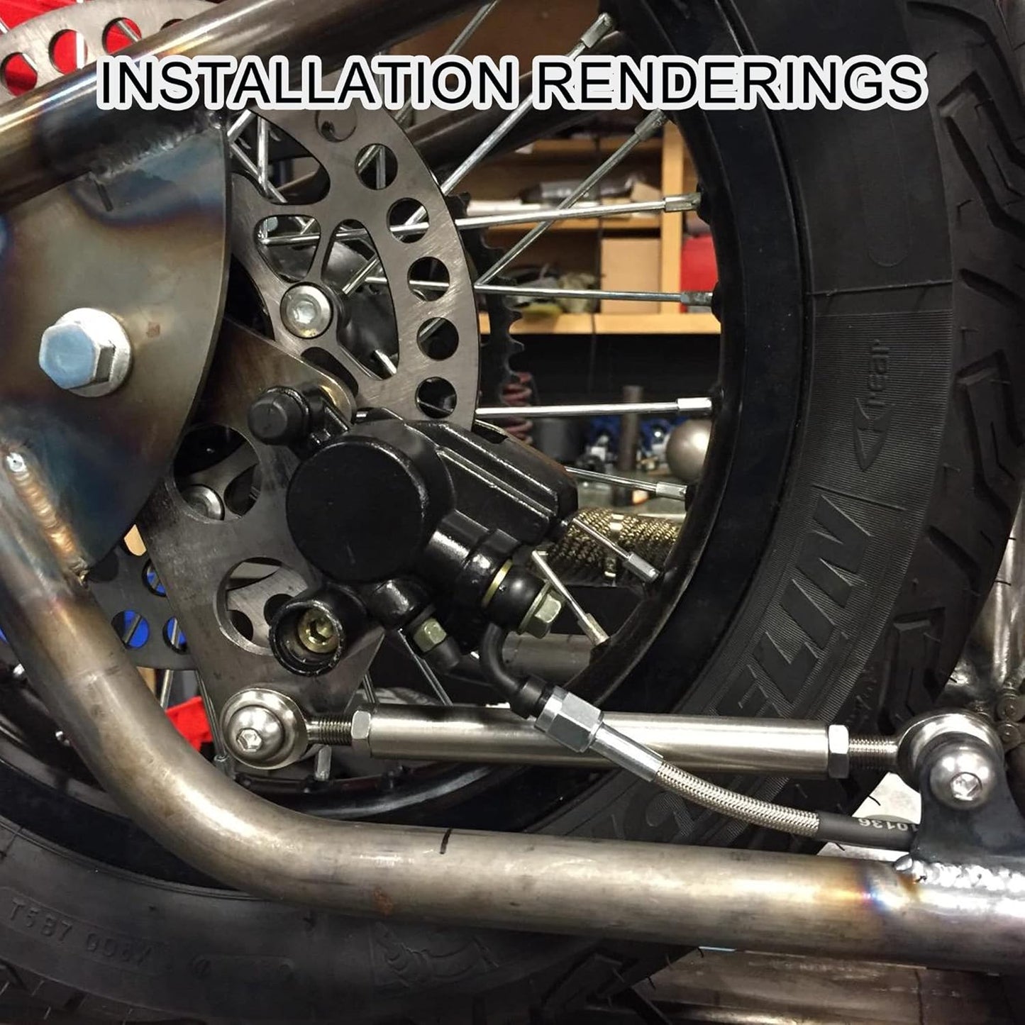 Rear Brake Assembly For SDG SSR 107 110 125 110cc 125cc Pit Dirt Bike