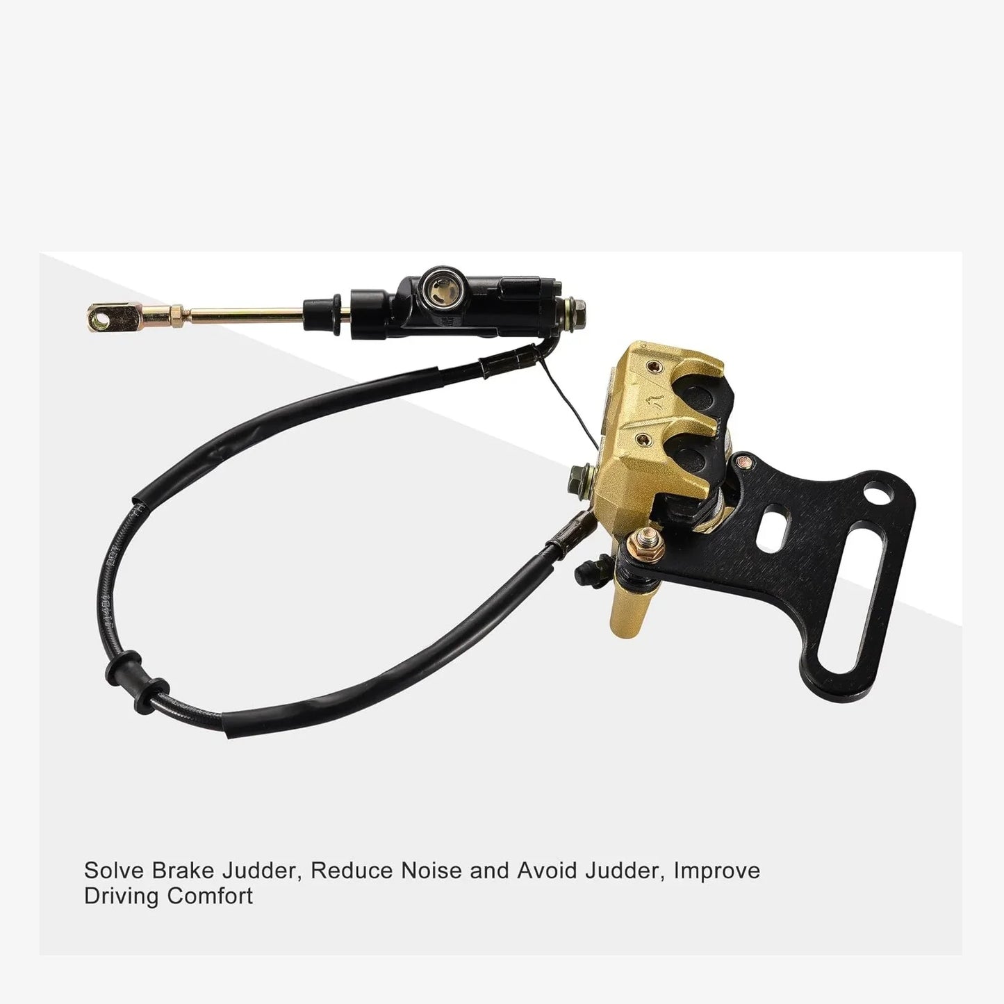 Full Rear Hydraulic Brake Assembly with 12mm Caliper for 70cc-250cc ATV & Dirt Bike - goofitmoto