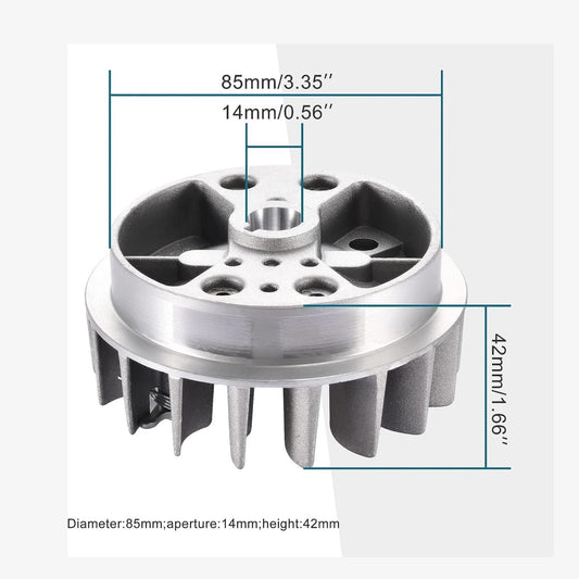 GOOFIT Recoil Pull Starter Flywheel Replacement for 47cc 49cc Engine ATV Quad Mini Dirt Pit Pocket Bike