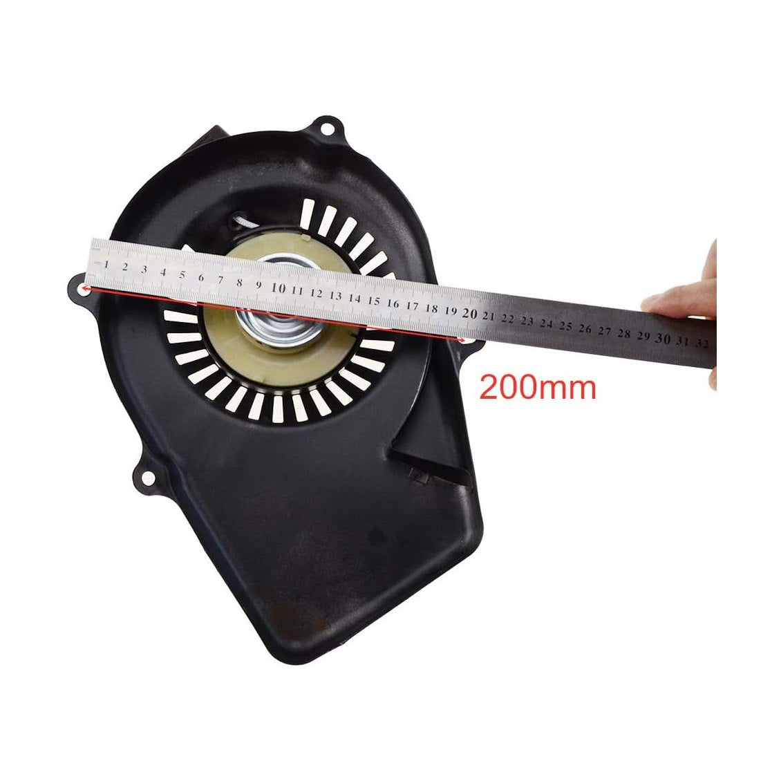 GOOFIT 2-stroke Pull Start Starter Black Recoil Starter Assembly Replacement for ET650 ET950 Lawn Mower Motor Engine Generator