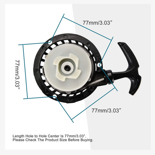 Plastic Recoil Starter | 77mm Hole Spacing | 43cc-50cc Mini Dirt Bike - goofitmoto
