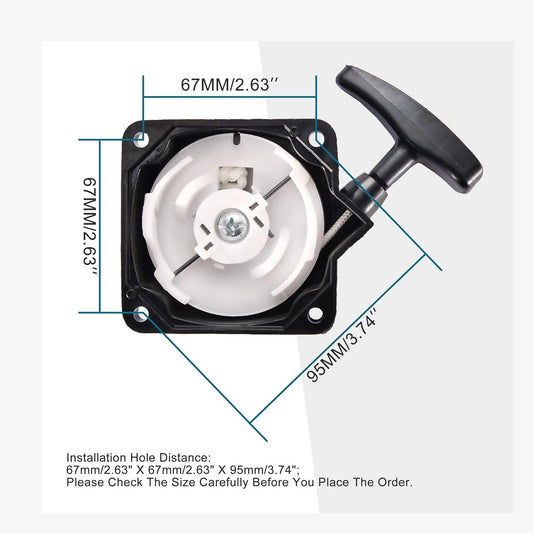 GOOFIT Pull Starter for 2-stroke Engine 33 cc 43cc 47cc 49cc for Small ATVs Quads Dirt Bikes