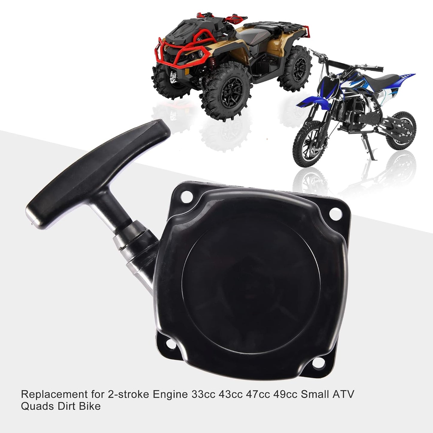 Recoil Starter - Plastic - 2 Stroke - BLACK - Version 6