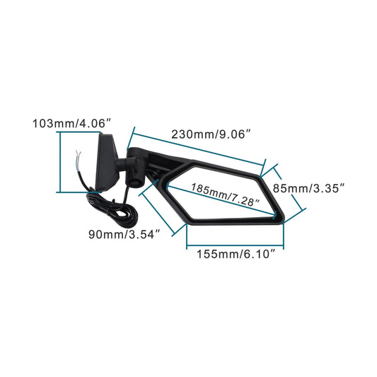Integrated LED Turn Signal Side Mirrors for Can-Am Maverick X3 (2017-2022) - goofitmoto