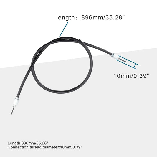 35.28" Speedometer Cable for GY6 50cc Moped & Scooter | 896mm with 10mm Thread - goofitmoto