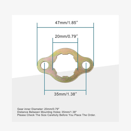 GOOFIT 20mm Engine Sprocket Retainer Plate Sets for 50cc 70cc 90cc 110cc 125cc 150cc Horizontal Engine ATV Dirt Bike Go Kart