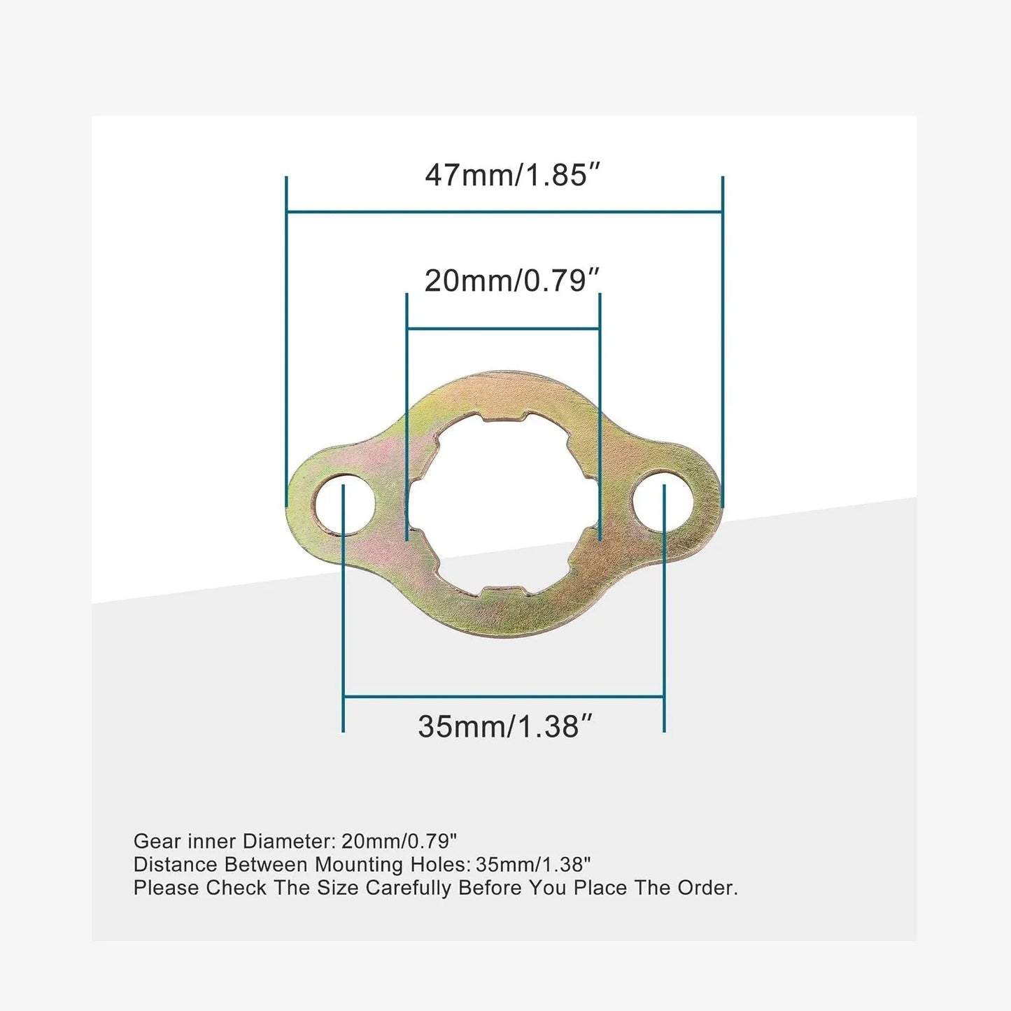 20mm Front Sprocket Retainer Clip & Bolt Kit for 50cc–150cc Horizontal Engines - goofitmoto