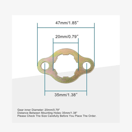 20mm Front Sprocket Retainer Clip & Bolt Kit for 50cc–150cc Horizontal Engines - goofitmoto