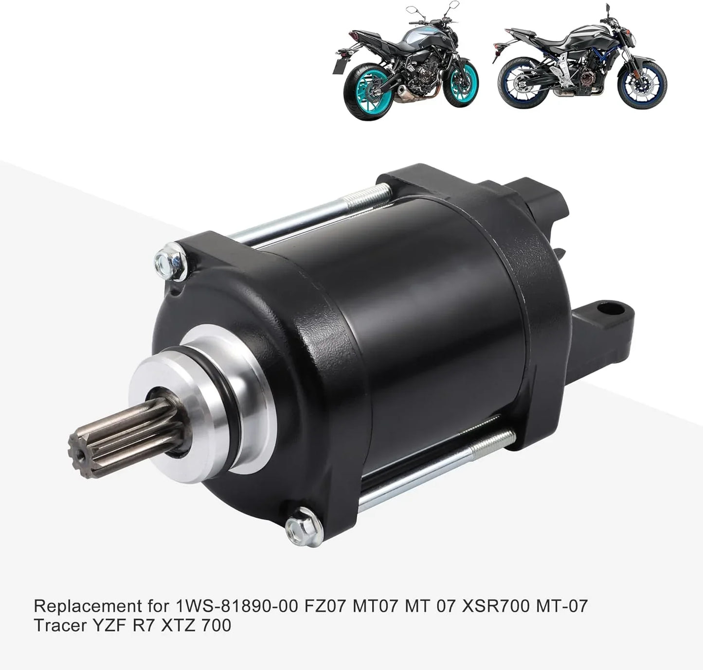 Starter Motor for Yamaha MT-07, Tenere 700, FZ-07, XSR700, YZF-R7 | OEM 1WS-81890-00 - goofitmoto
