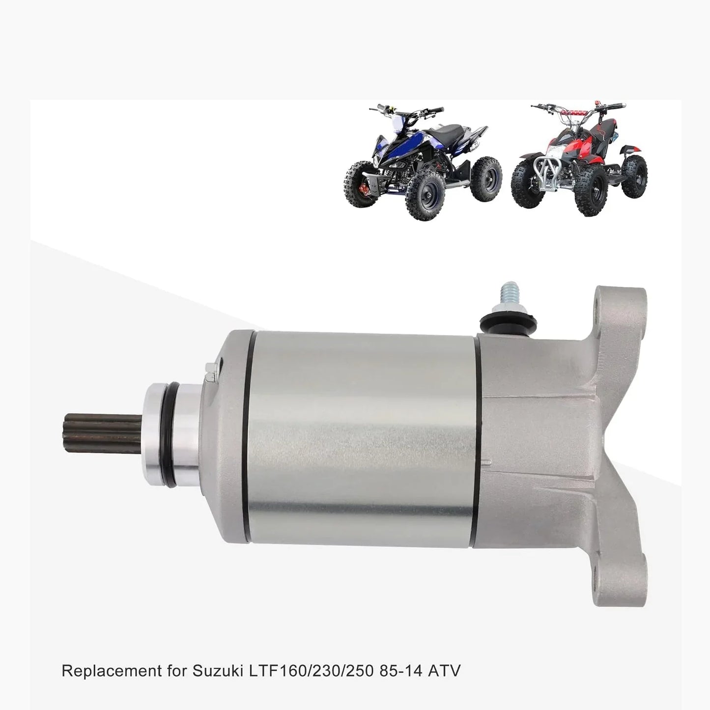 Starter Motor for Suzuki LT-F160, LT-F230, LT-F250 QuadRunner (1985–2014) | 10-Tooth CCW - goofitmoto