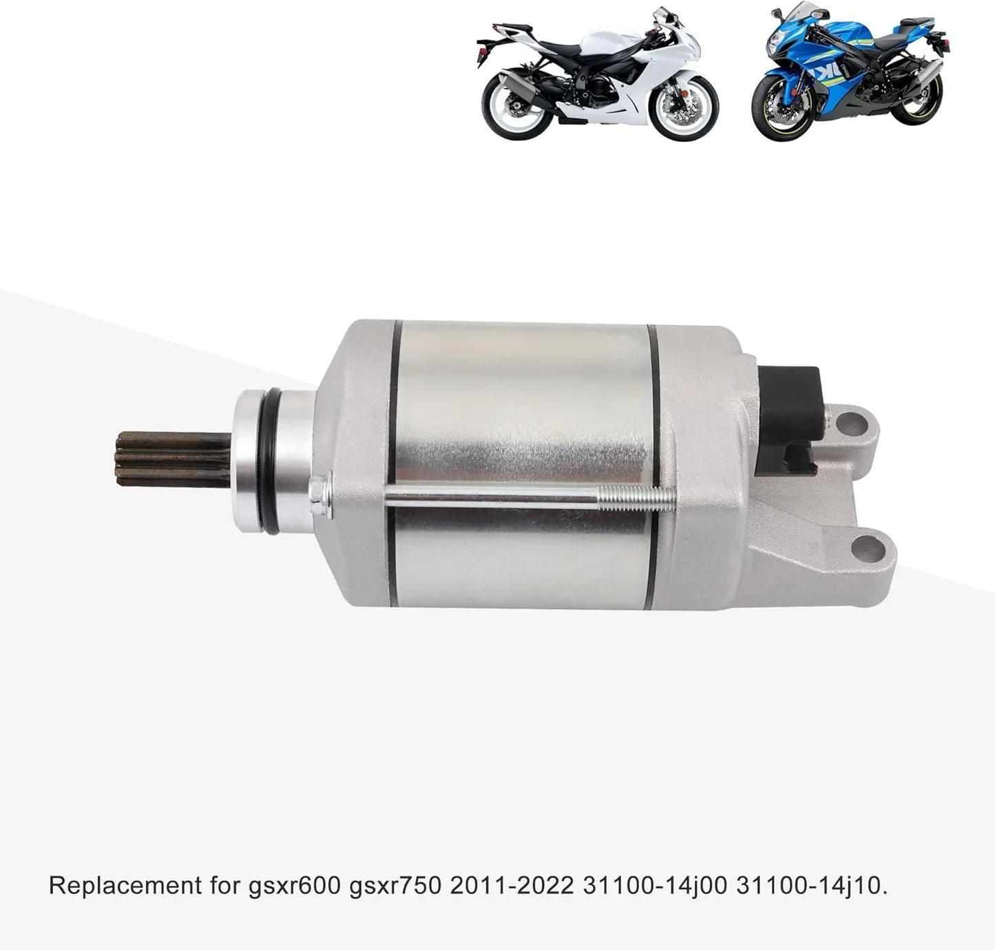 Starter Motor for Suzuki GSX-R600, GSX-R750 (2011–2022) | OEM 31100-14J10 - goofitmoto