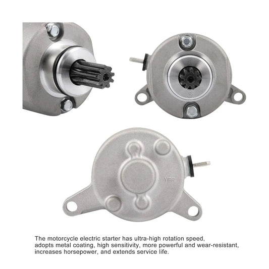 Starter Motor for Yamaha YBR125, XT125, XT125R, XT125X | OEM 3D6-H1890-00 - goofitmoto