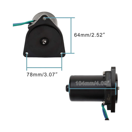 Tilt Trim Motor for Yamaha 2-Stroke 75HP, 85HP, 90HP Outboards | OEM 6H1-43880-02 - goofitmoto