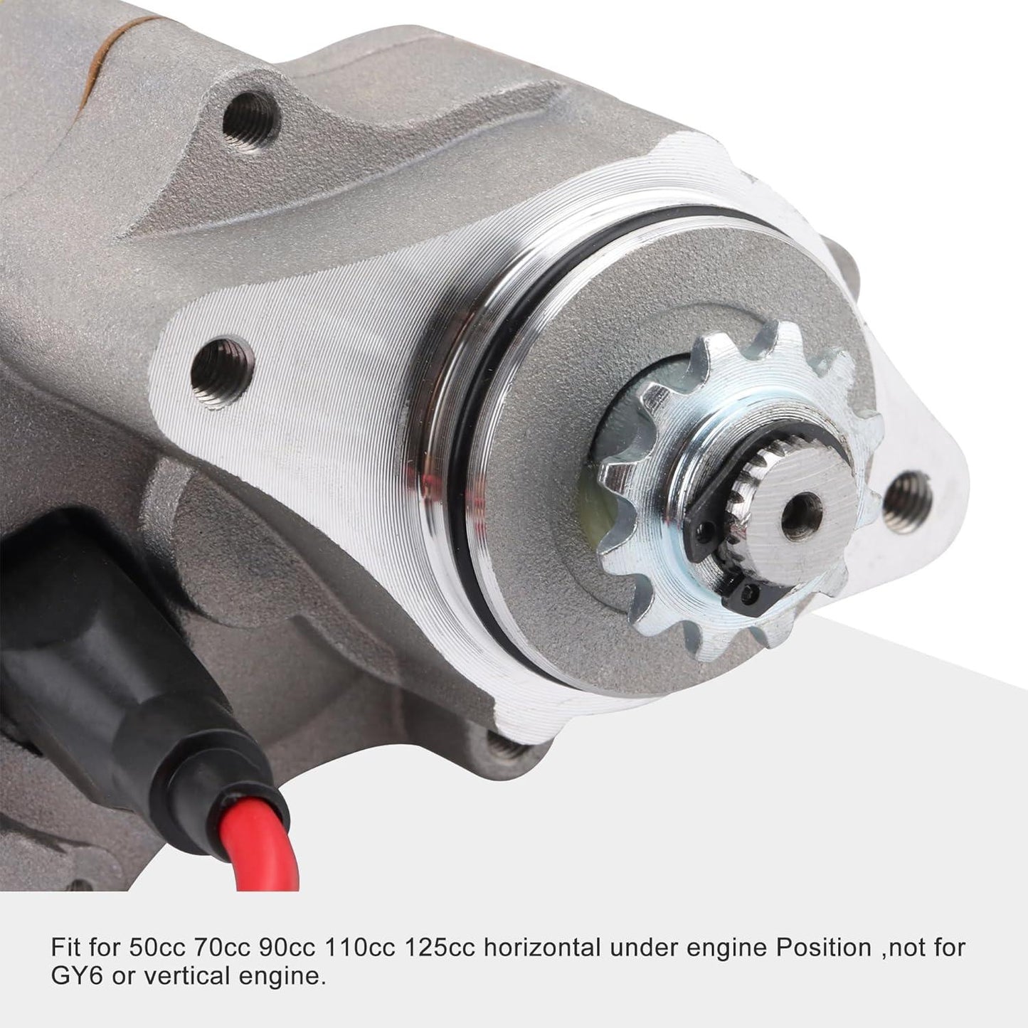 Starter Motor 12-Tooth for 50cc–125cc Horizontal Engines, Pit Bike, ATV, TaoTao - goofitmoto