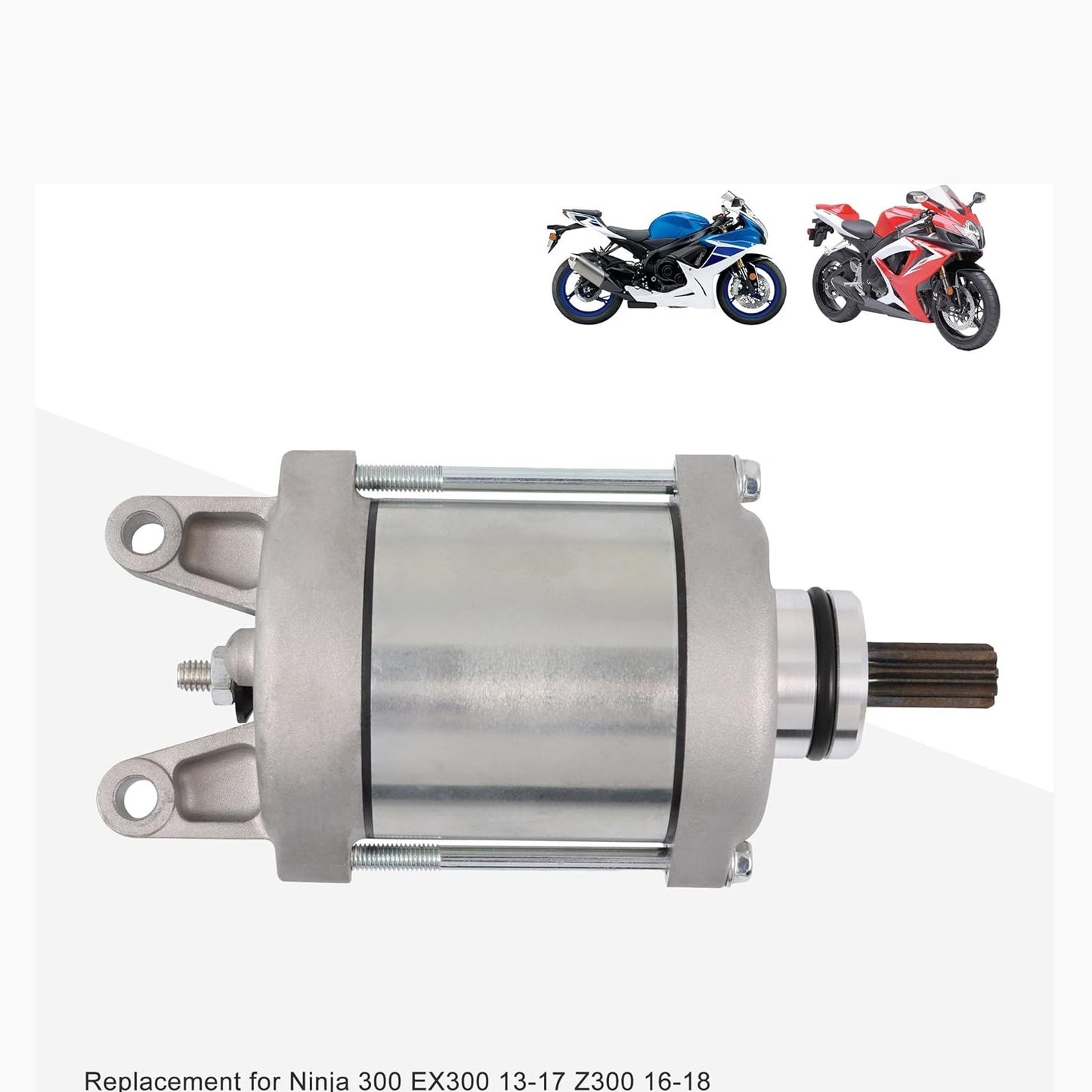 GOOFIT Motorcycle Electric Starter Motor Starting Replacement for300 EX300 13-17 Z300 16-18