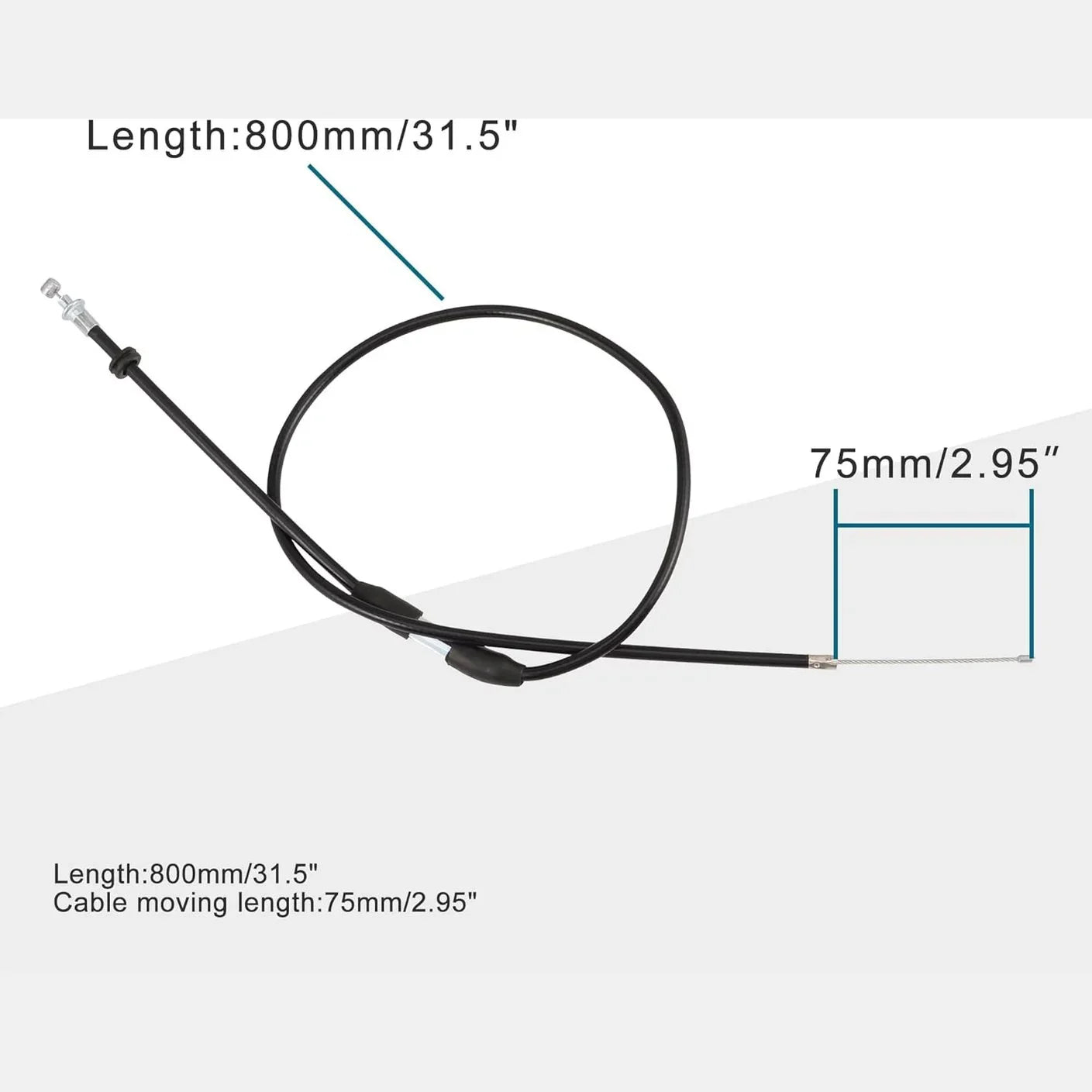31.5" Throttle Cable for 70cc 90cc 110cc Horizontal Engine ATV Quad & Dune Buggy - goofitmoto