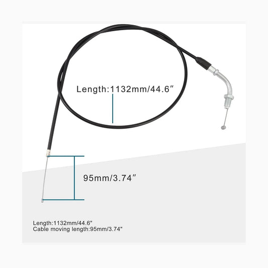 44.6" Precision Throttle Cable for 120cc–250cc Vertical Engine ATV & Dirt Bike - goofitmoto