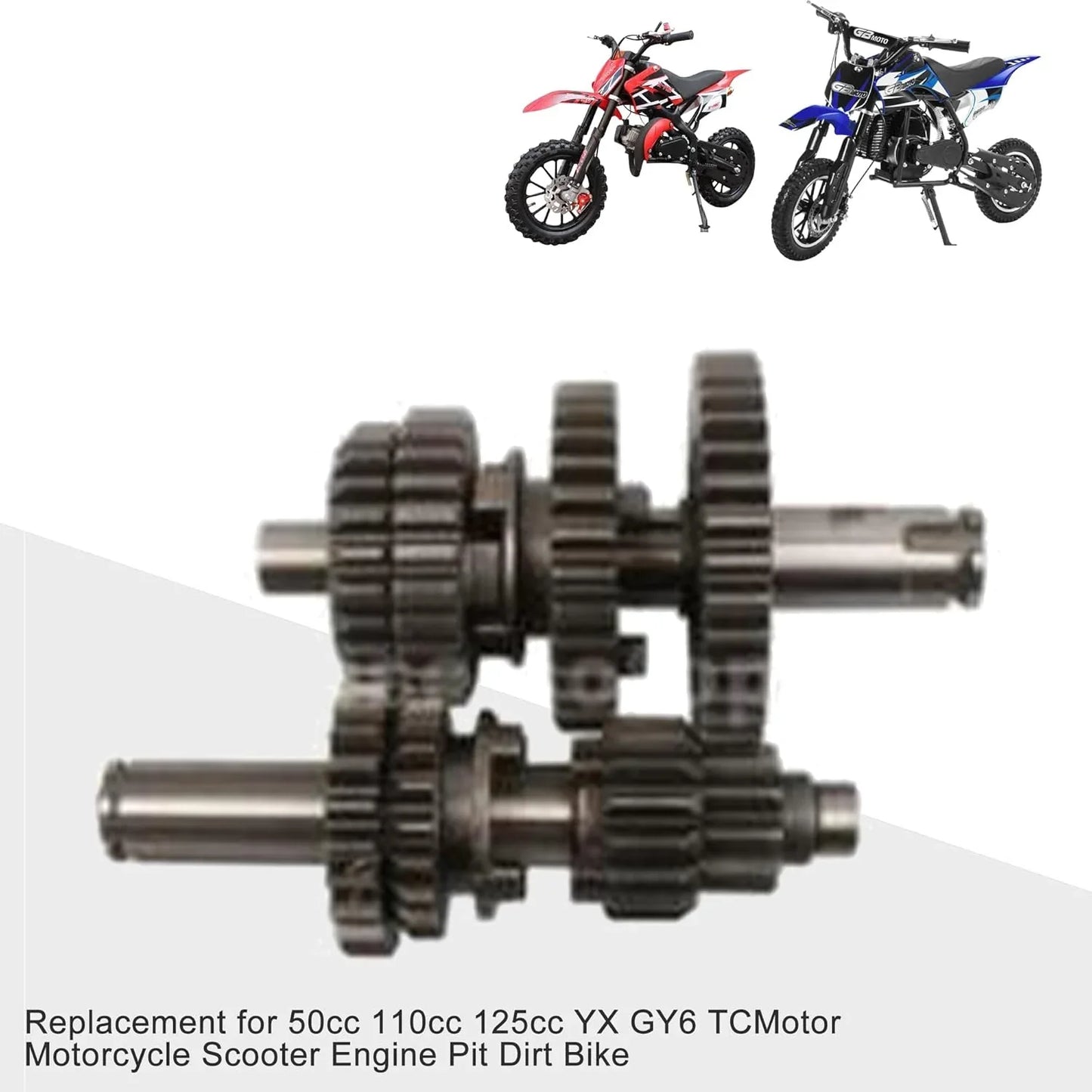 Transmission Gearbox Spindle for 50cc 110cc 125cc GY6 & YX Engine Pit Dirt Bike - goofitmoto