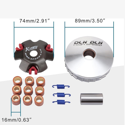 Variator Clutch Assembly For GY6 50cc 70cc 90cc 139QMB 1P39QB