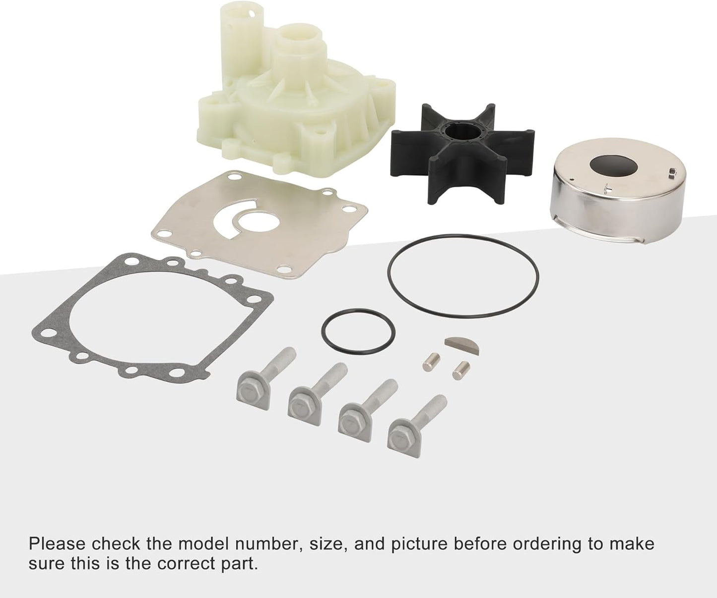 Water Pump Impeller Repair Kit for 150HP-300HP V6 Outboard 61A-W0078