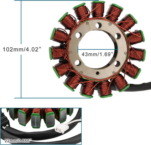 Yamaha Grizzly 700 YFM700 Stator 2007–2015 | 28P-81410-01-00