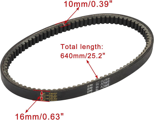 SRCV-16-640 Drive Belt for Scooter ATV Quad Go Kart