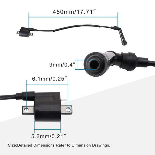 Ignition Coil for Yamaha Raptor 660R YFM660R 2001–2005