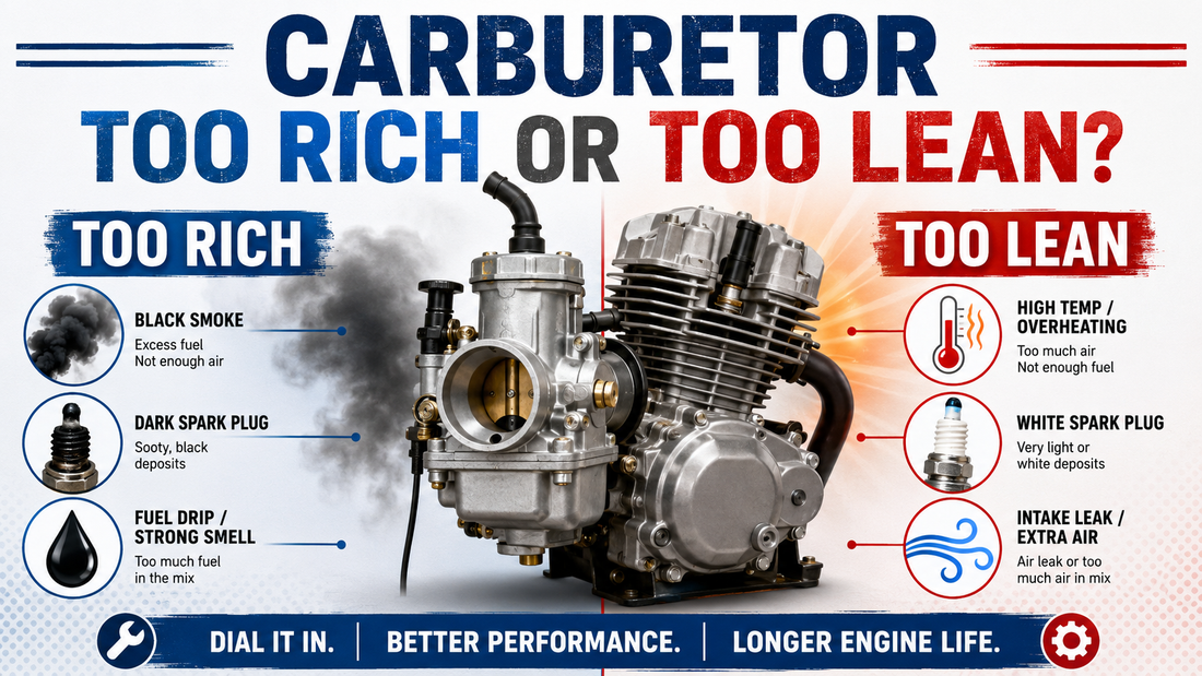 How to Tell If Your Carburetor Is Too Rich or Too Lean