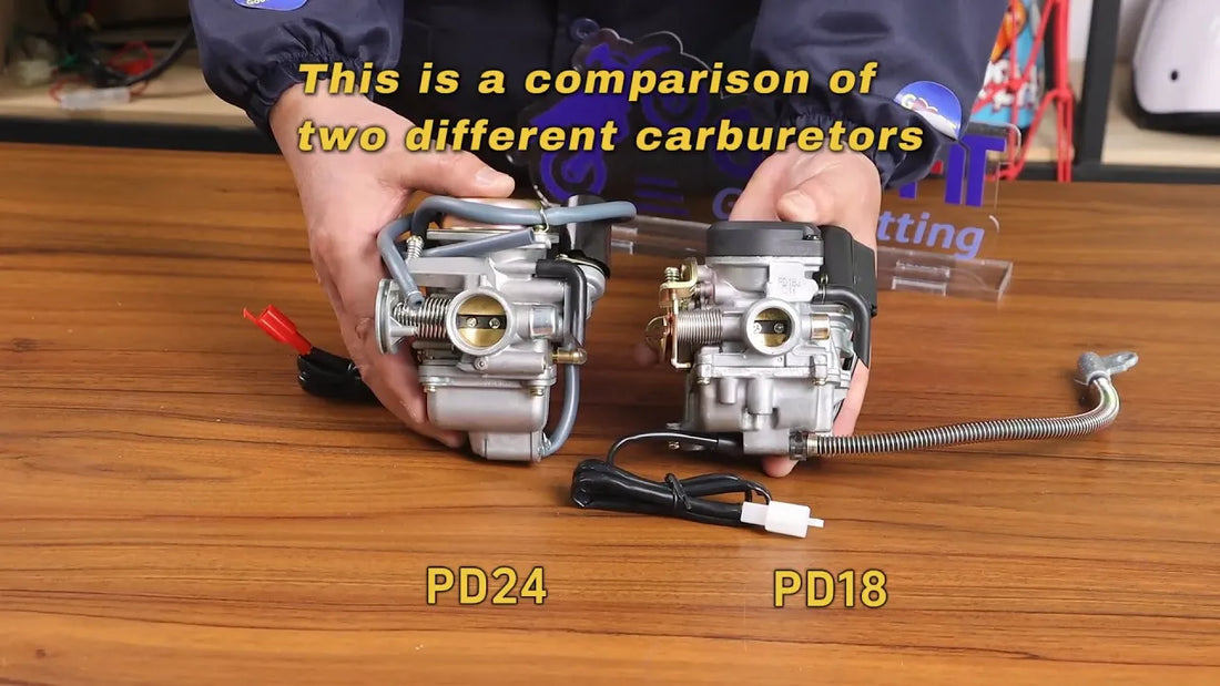 GY6 Carburetor Guide: Choosing Between a PD18 and PD24J Electric Choke Carburetor