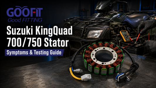 Suzuki KingQuad 700 and 750 stator charging system test with a multimeter